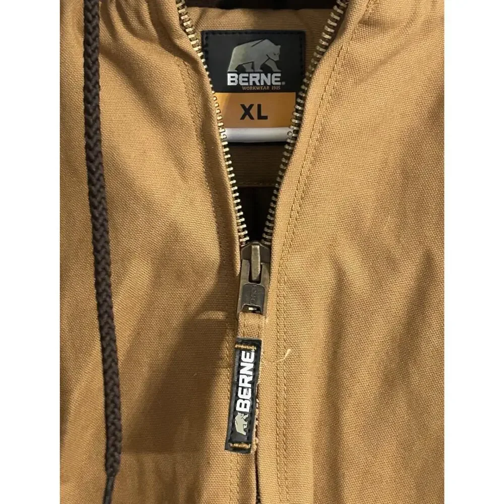 Berne Duck Heritage Jacket Men’s XL Canvas Tricot Lined Active Work Pockets
